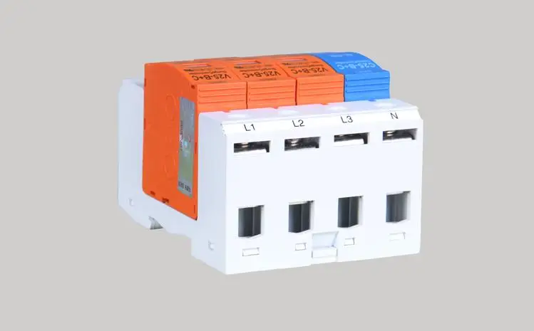 7-50KA Стабилизатор напряжения V25-B+ C/3+ NPE Combi контроллер 385V AC сетевой контроллер din-рейка SPD стабилизатор напряжения