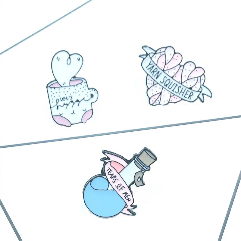 Новинка скрученная лента брошь в виде ленты для трусиков кофейных чашек мужчин