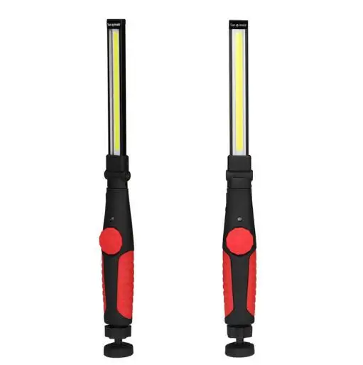 Red USB заряжаемый портативный фонарик Встроенный COB фонарик крюк подвесной светильник перезаряжаемый COB светодиодный тонкий рабочий свет для ремонта автомобиля - Мощность в ваттах: Red