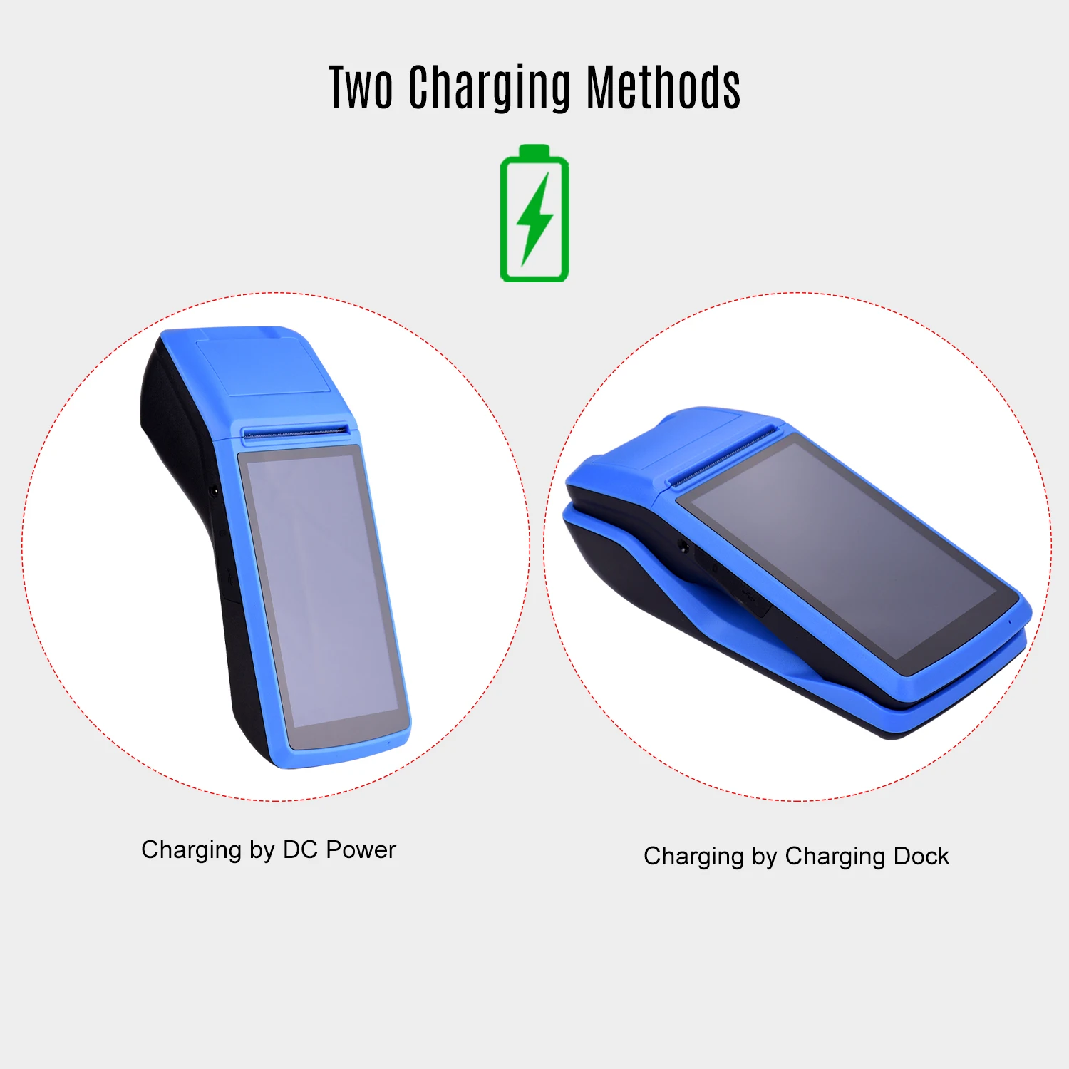 Aibecy принтер PDA беспроводной Android POS все в одном Ручной терминал оплаты чековый с 5