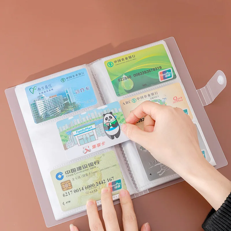 

240 Slots Transparent Card Storage Book Credit Bank Card Business Card ID Holders Ticket Organizer Package Collection