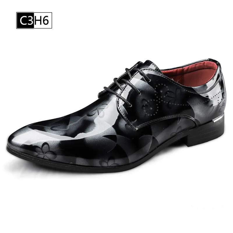 

Luxury Leather Men's Shoes Casual Men's Office Business Wedding Shoes Coffee Black Lace-up Buckle with Pointed Toe Oxford Shoes