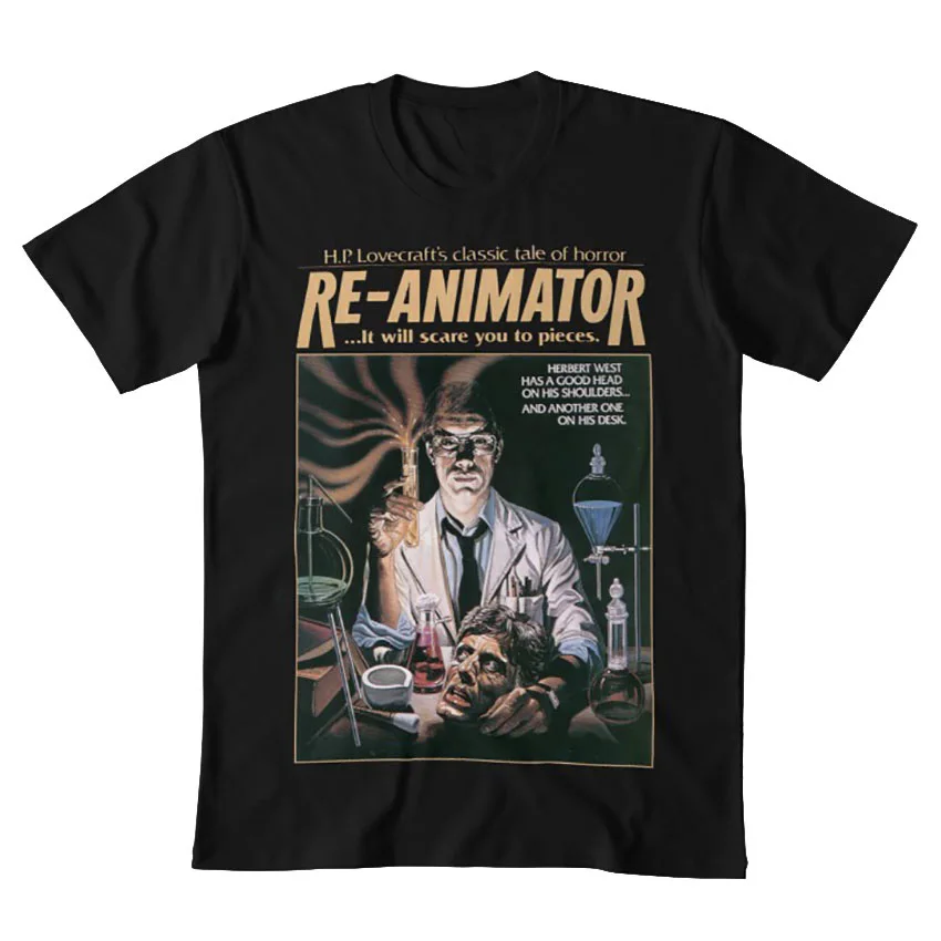 Футболка для повторной анимации! reanimator Культовая пленка Темный ужас фильм