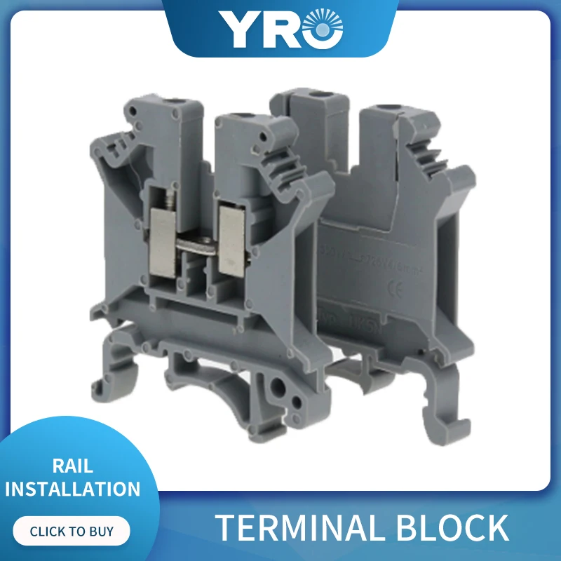 Клеммная колодка на Din рейку магнитный разъем возвратный тип пружинное