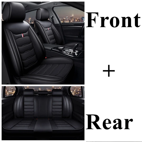 black standard Dingdian передняя+ задняя крышка сиденья автомобиля для KIA Picanto Ceed Sportage Soul rio CERATO rio 3 Carnival Maxima SHUMA K2 K3 K4 K5 - Название цвета: black standard