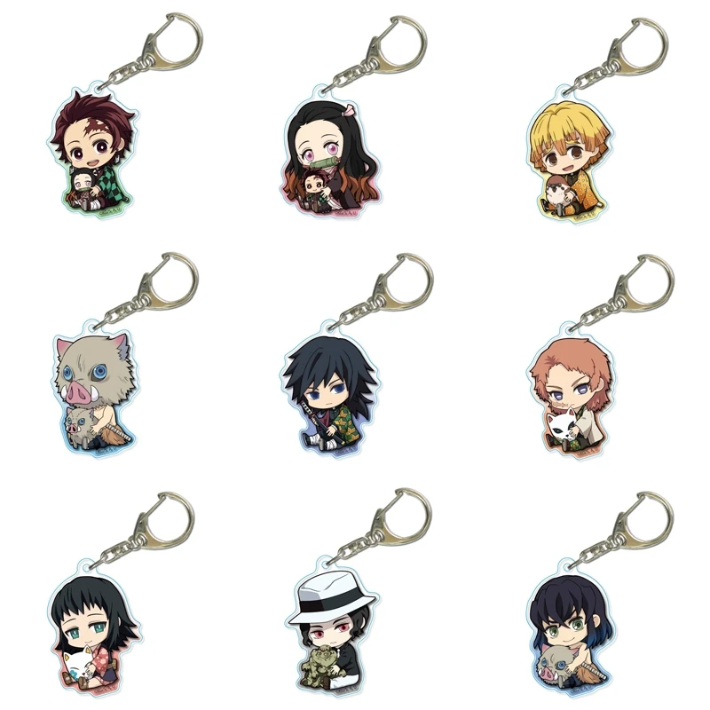 2019 аниме рассекающий демонов фигурка киметасу No Yaiba Kamado Tanjirou Nezuko Hashibira Inosuke брелок