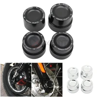 motorcycle axle nut covers cap for harley sportster xl 883 1200 dyna softail fat boy touring street road electra tri glide
