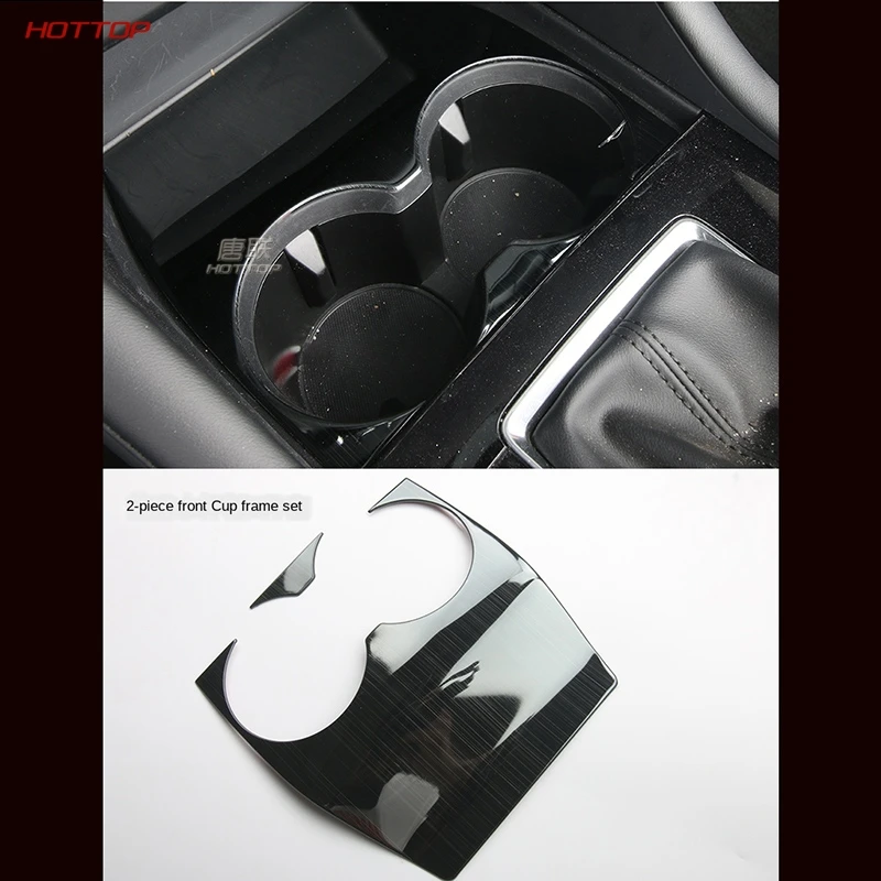 

For Mazda3 2020 Axela Hatchback Sedan Interior Accessories Front Water Cup Cover Trim Stainless Steel Accesorios