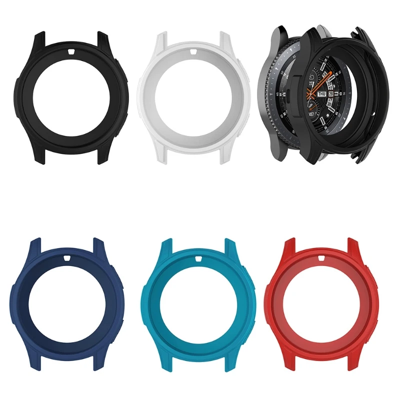 Силиконовый мягкий защитный чехол-рамка для часов Samsung Galaxy Watch 46 мм Gear S3 Frontier X6HB |
