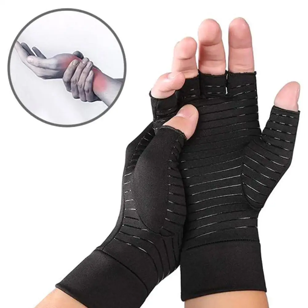 

Half Finger Elastic Indoor Sports Pressure Gloves Men Compression Shockproof Glove Women Unisex Gloves L8Z0