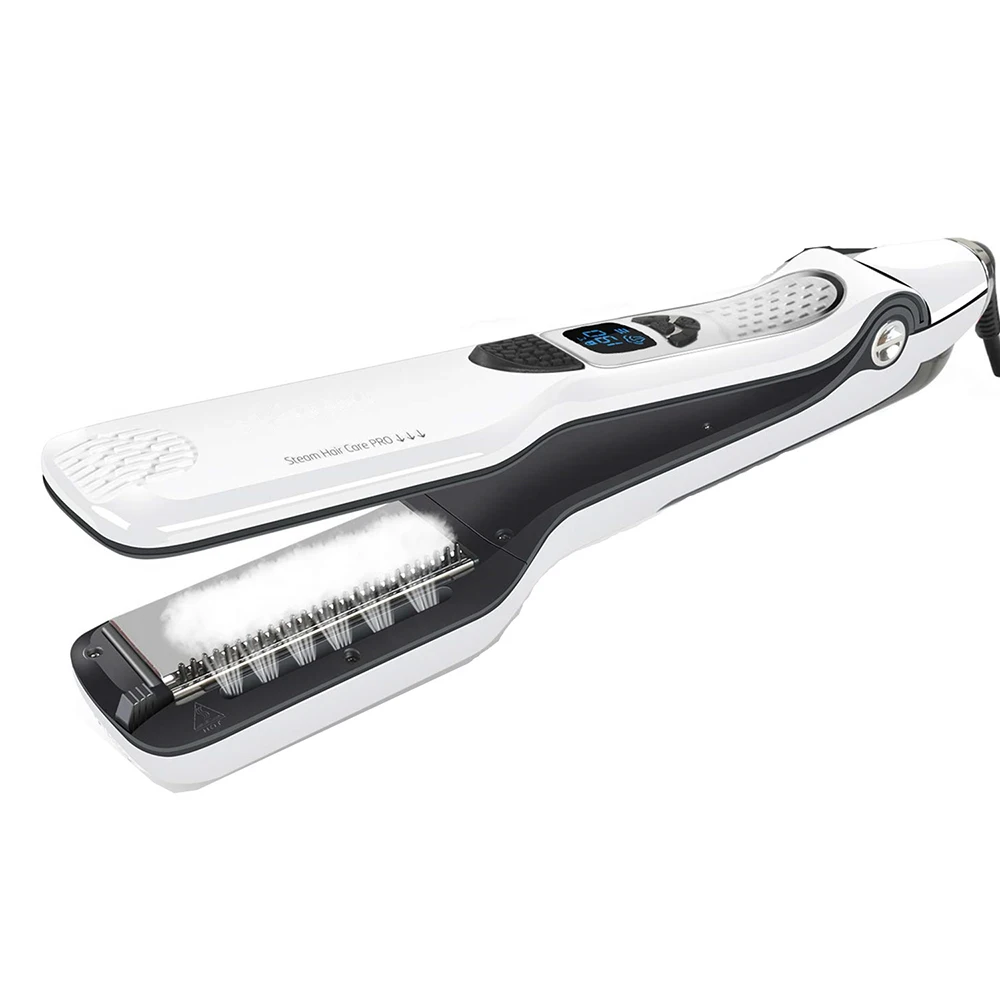 

Steam Straightener Professional Hair Straightener Brush Flat Iron Steam Hair Straightening Comb Fast Heating Hair Styling Tools