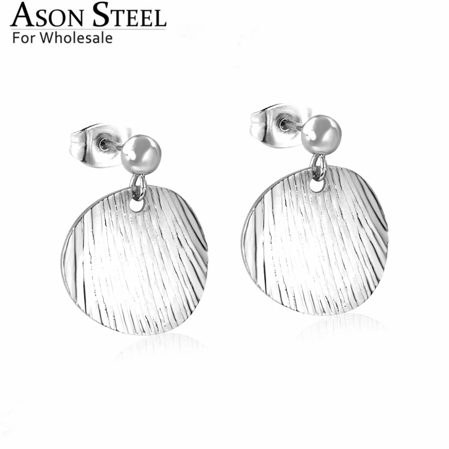 ASON стальные серьги-гвоздики из нержавеющей стали 316L в Корейском стиле 2019 для