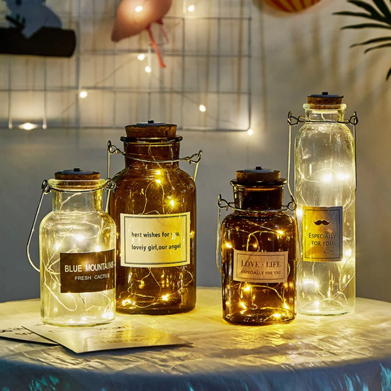 Декоративные бутылек светодиодный светильник пробка бутылки подвесной потолок