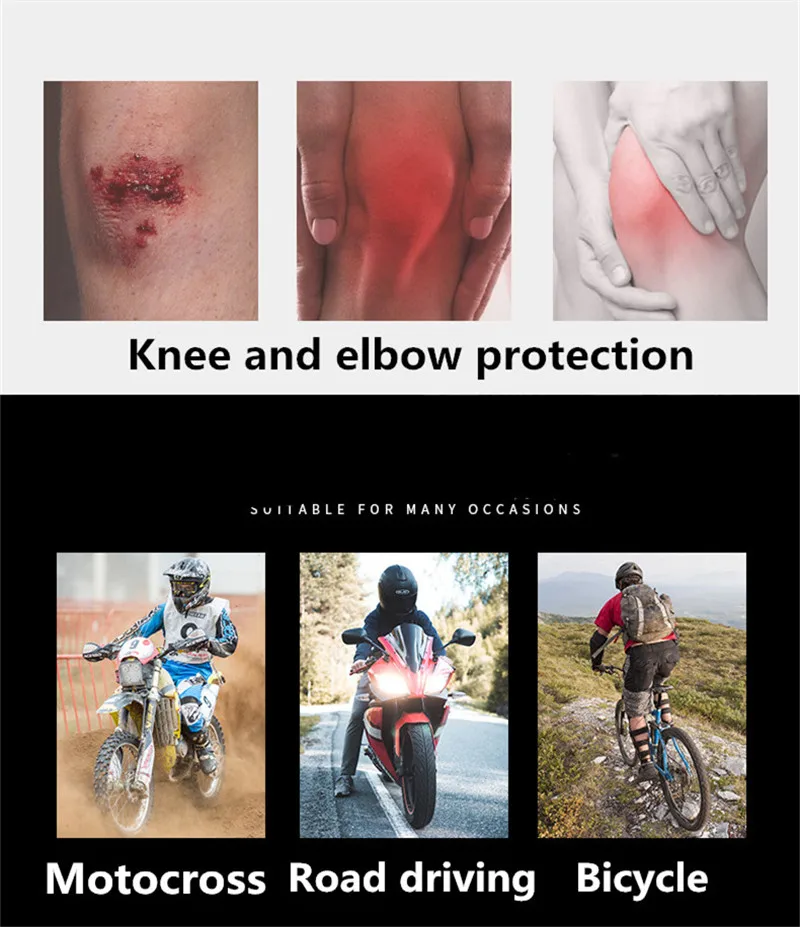 

Probiker Motorcycle Knee Pads Elbow Pads Motocross Racing Kneepads Guards Mx Roller Skating Riding Knee Pads
