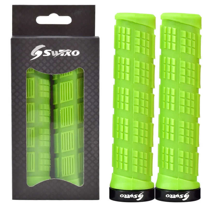 

1Pair Rubber Cycling Bicycle Grips Outdoor MTB Mountain Bike Handlebar Grip Cover Anti-slip Strong Support grips bike parts