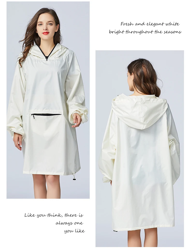 Fashion Women s Rain Cover Outdoor Waterproof Windproof Poncho Outwear Long Raincoat | Дом и сад