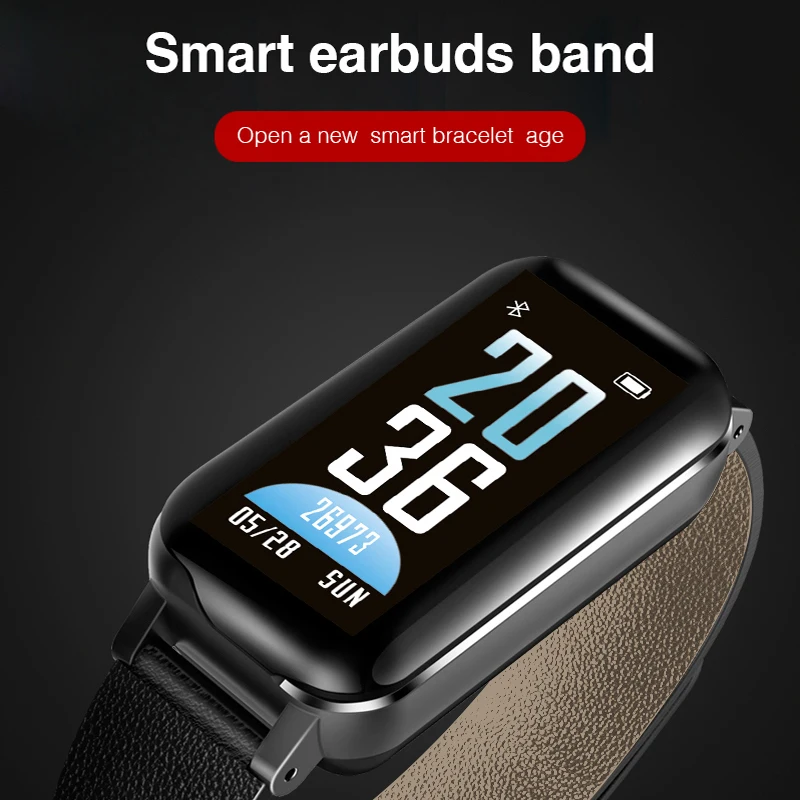 

NEW HD Smart Watch Men with Bluetooth Earphone Women Smart Watch IP67 Support Phone Call Fitness Bracelet Smart Band