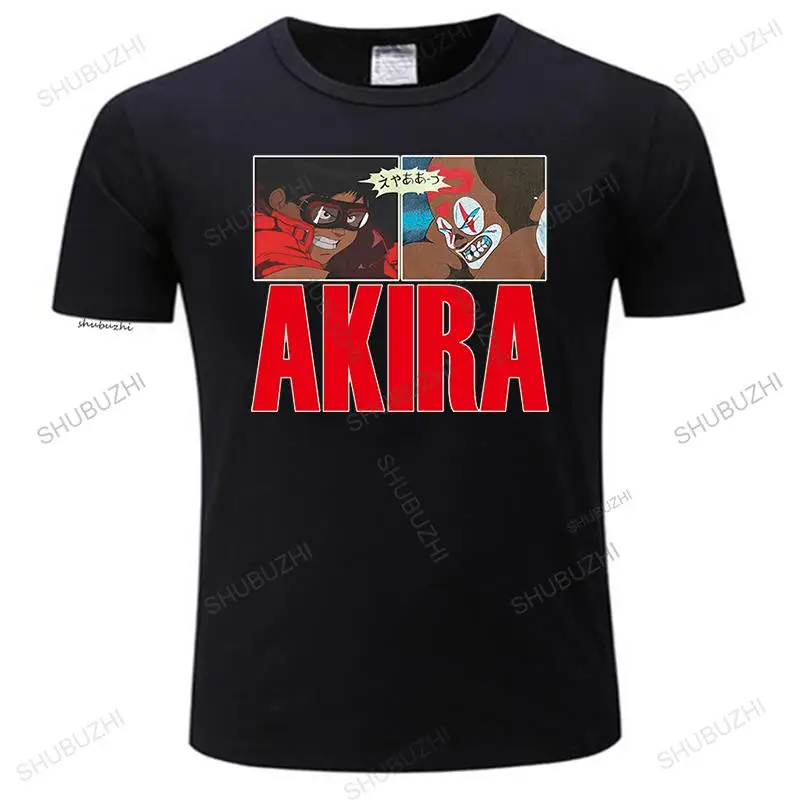 

Летняя Винтажная Футболка Akira для мужчин и женщин, высококачественный топ из 100% хлопка с круглым вырезом и принтом роботизированной руки