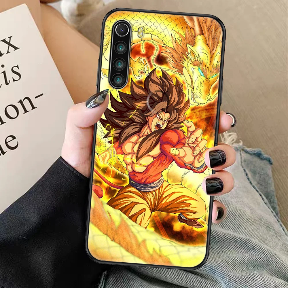 Чехол для телефона с аниме драконами DBZ чехол Xiaomi Redmi Note 7 8 9 10 7A 8T 9A 9T 9S 10S Pro черный