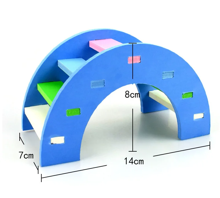 Игрушки для домашних животных деревянный Радужный мост качели игрушки маленькие