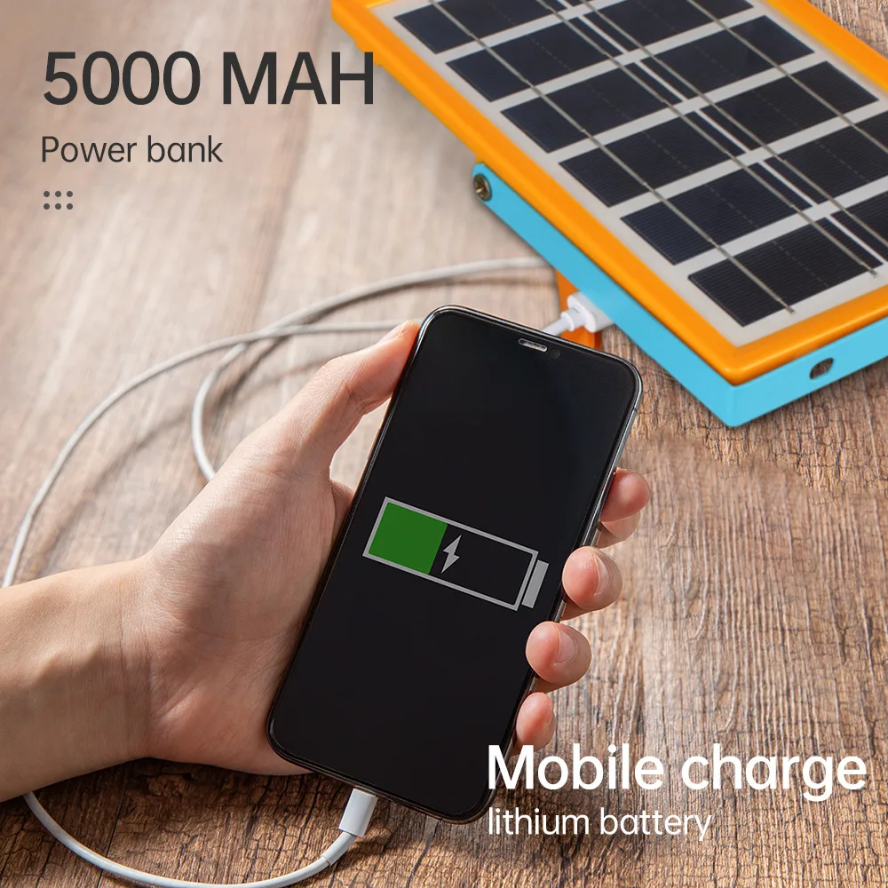 solar camping lamp with power bank 60w smd2835 solar led lights outdoor waterproof led lantern portable usb charge for phone sos free global shipping