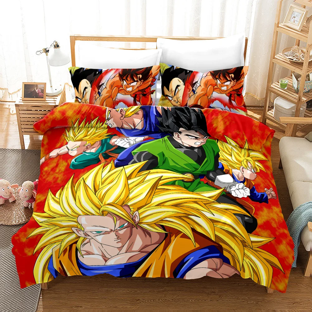 13 Комплект постельного белья с 3D рисунком, с принтом Dragon Ball, детская кровать для взрослых, набор пододеяльников, набор пододеяльников, двуспальный размер, наволочки, одеяло, постельное белье - Цвет: 13
