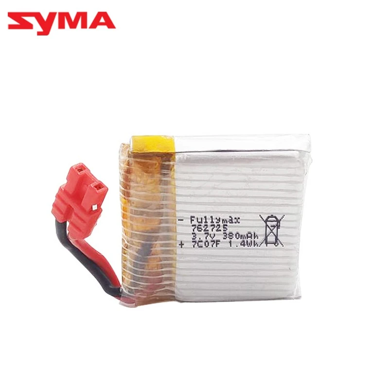 Аккумулятор для дрона SYMA X21/X21W/x26/X26A 3 7 в 380 мАч | Электроника