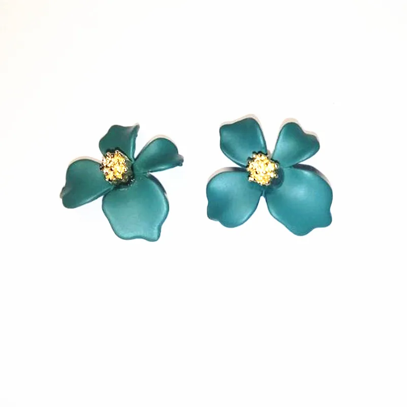 Новые изысканные серьги в виде цветов корейские личные характерные с жемчугом и