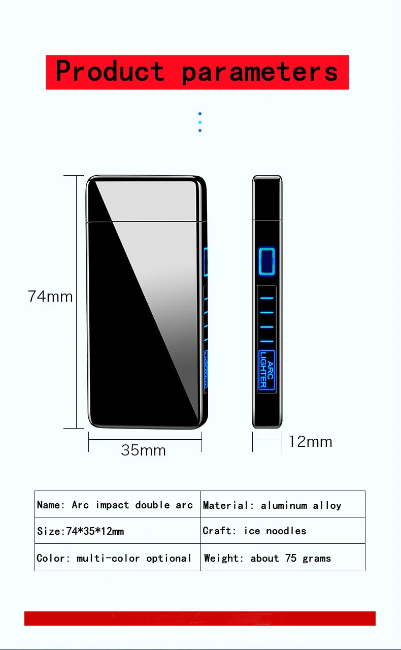 Новинка 2021 быстрая зажигалка с двойной дугой USB-портом плазменная удобная