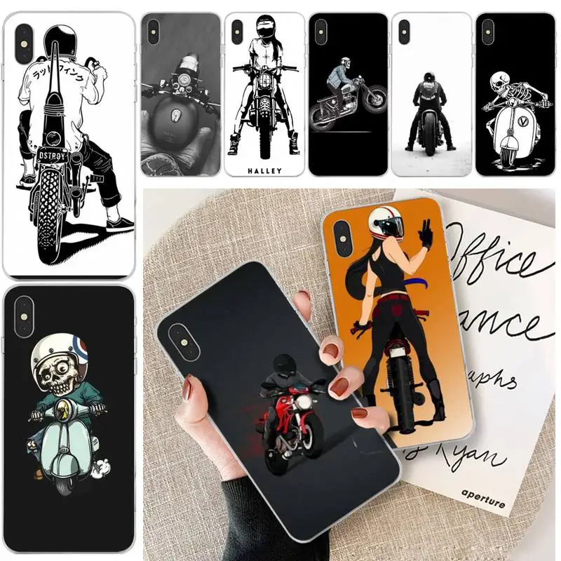 Крутой чехол для телефона Cool Biker мотоциклиста высокого качества для iPhone 6 6s плюс 7 8 X XS XR MAX 11 Pro Pro Max Cover.