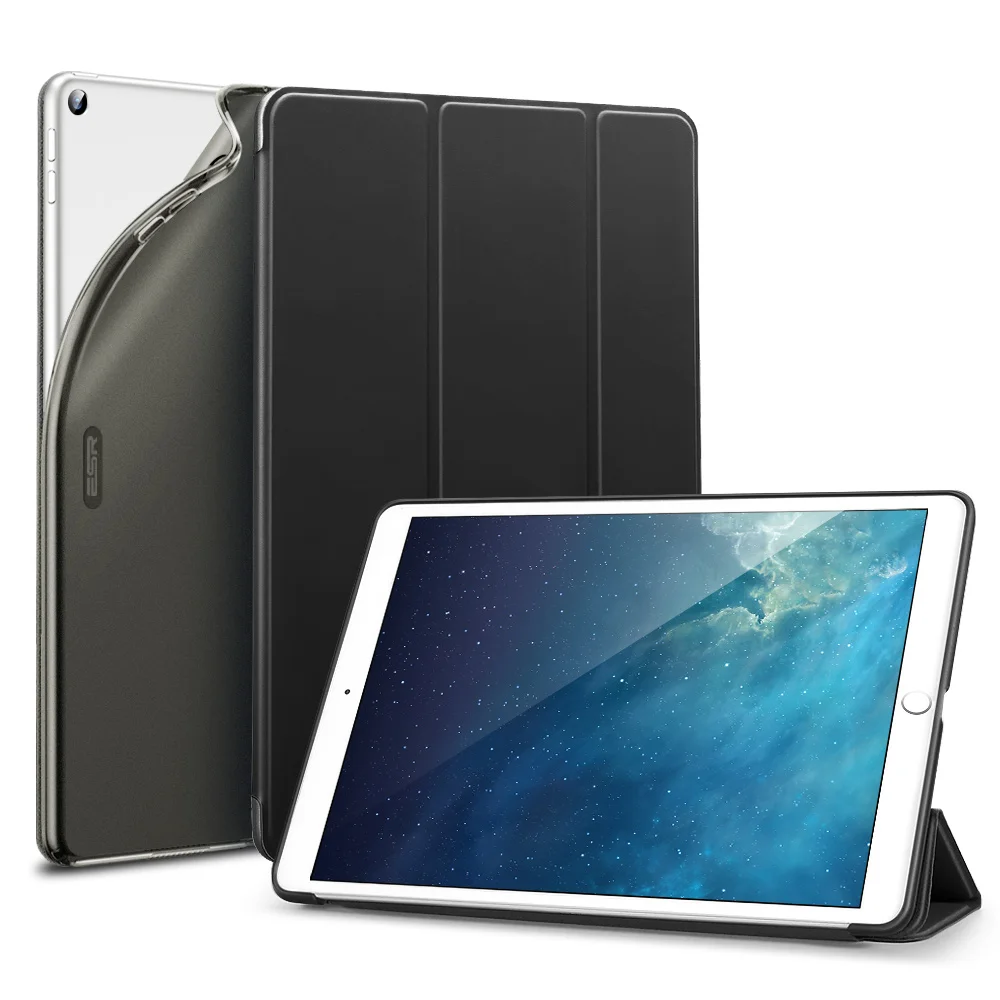 Тонкий умный чехол ESR Rebound для iPad 7th Gen, гибкий чехол из ТПУ с прорезиненным покрытием, чехол-накладка для iPad 7 10," Folio