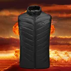 2019 уличный мужской жилет с электрическим подогревом, USB нагревательный жилет, зимняя Тепловая ткань, перо, горячая Распродажа, походная теплая куртка для охоты