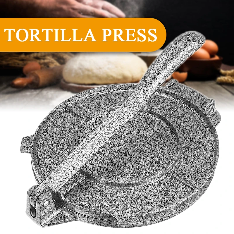 

20CM Tortilla Maker Press Aluminum Foldable Home Kitchen Flour Corn Baking Press Maker Tool DIY Pie Tools Bakeware Gadgets