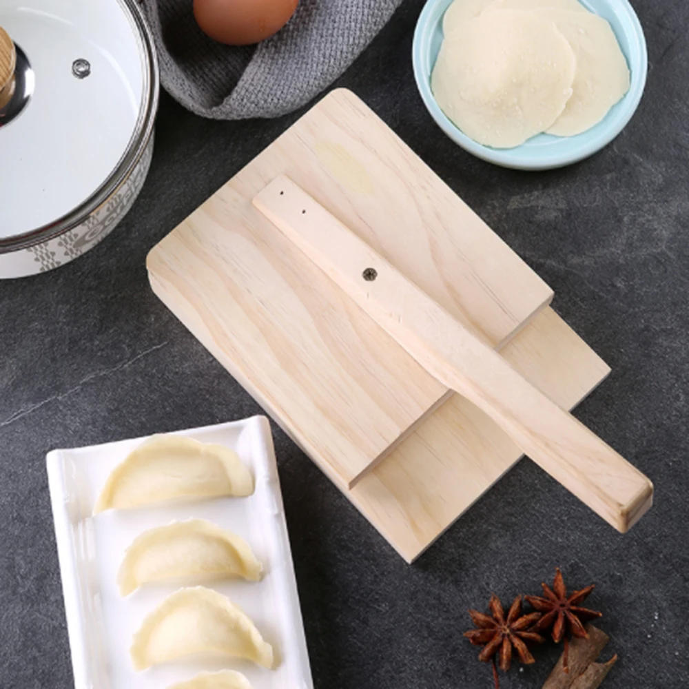 

1Pcs Dough Pressing Tool Dough Presser Wooden Dumpling Skin Dough Presser Household Baking Pastry Tool