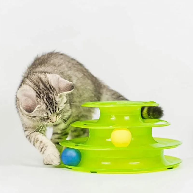 

Интерактивная тренировка развлечение пластины кошка игрушка три уровня башня треков диска Кот интеллект оплатить диск кошачьи игрушки для...