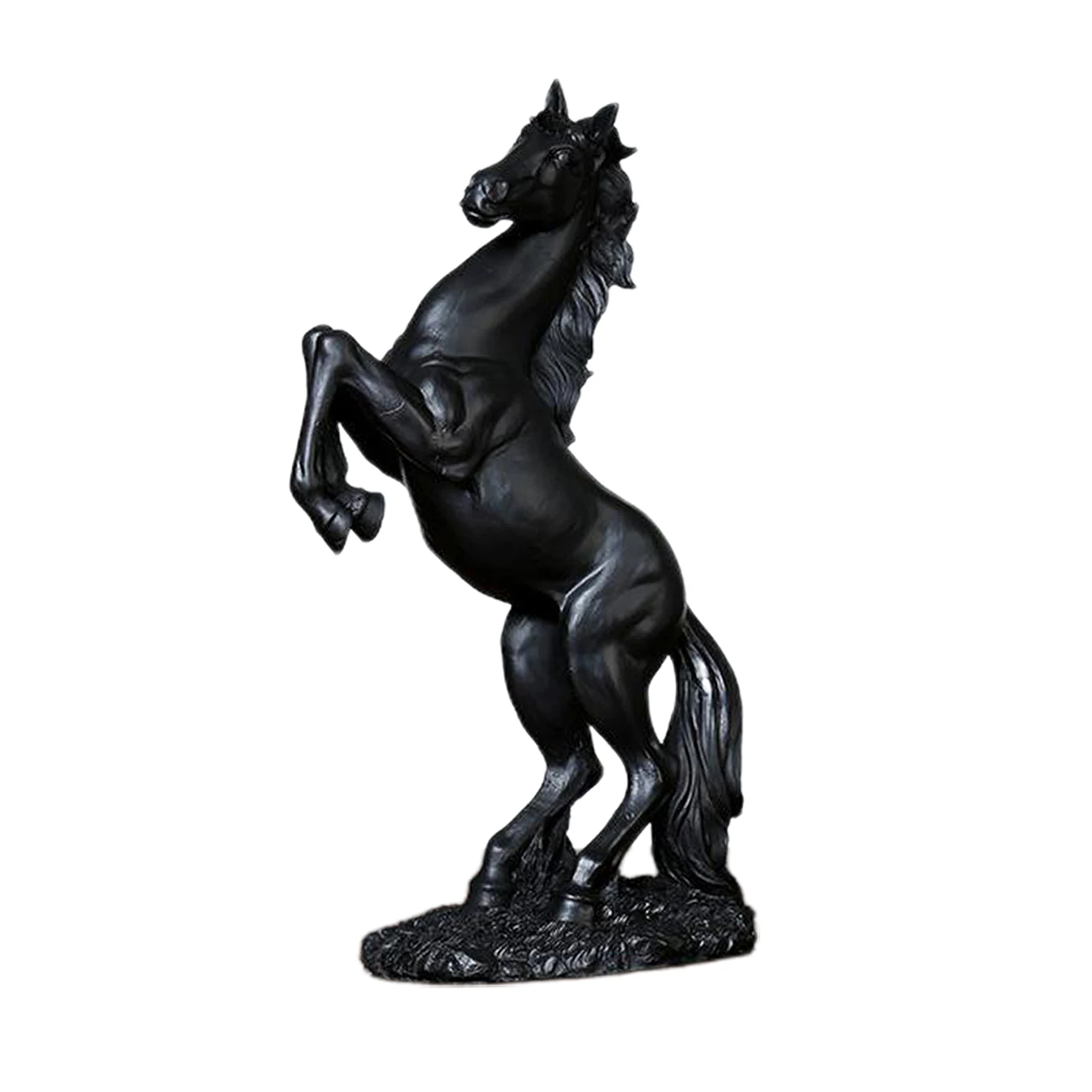 Horse Statue Figurines - Resin Standing Fighting Sculpture Home Office Decoration Tabletop Decor Ornaments | Дом и сад
