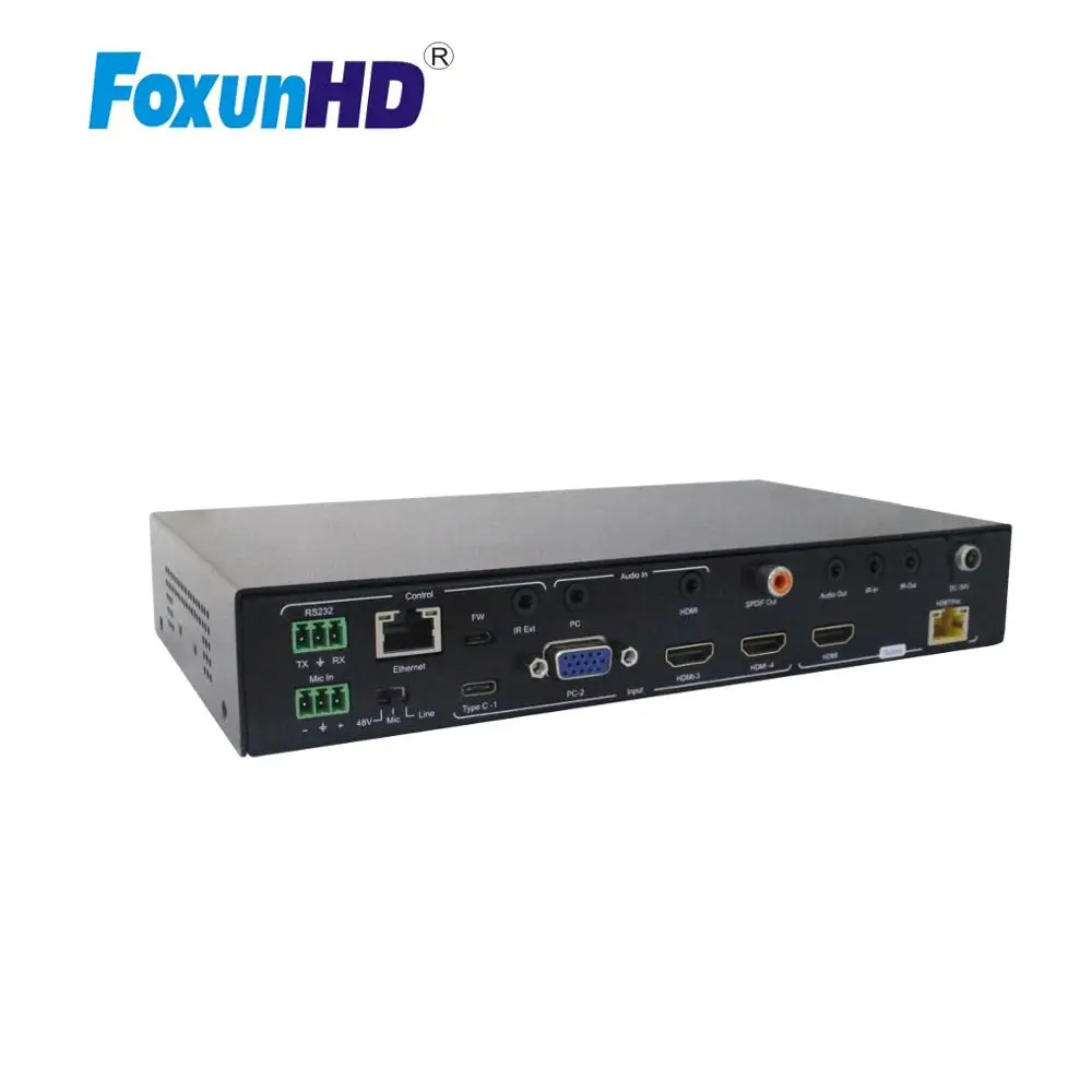 4X2 HDBaseT переключатель с HDR 18 Гбит/с поддержка IR/RS232/Ethernet 4k HDMI 4 входа 2