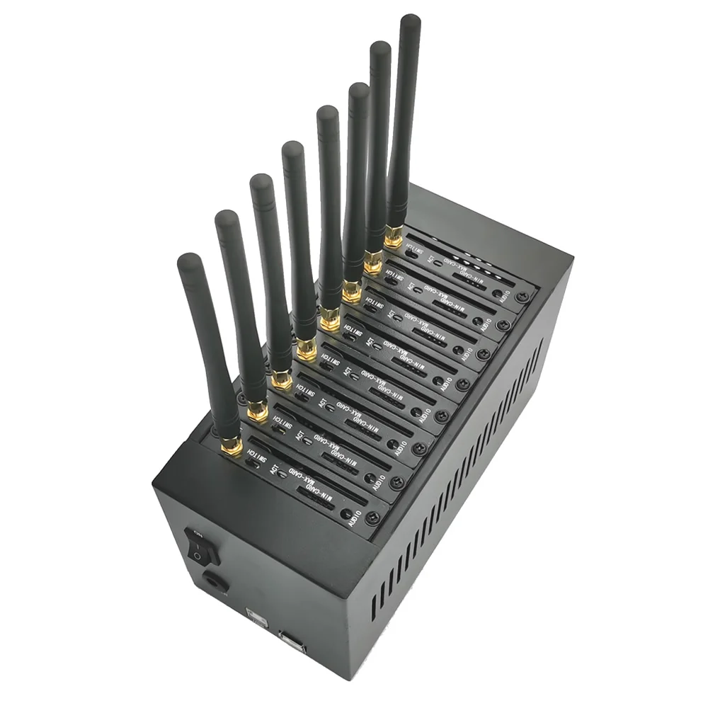 GMS Gateway 2G SIM-карта 8 портов Беспроводное сетевое оборудование GSM для отправки