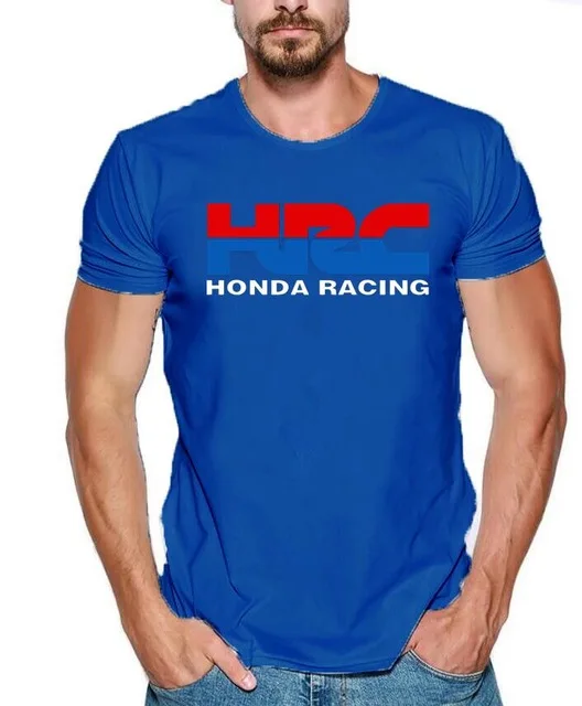 2019 Мужская футболка с принтом HRC Racing Модифицированная летняя коротким рукавом