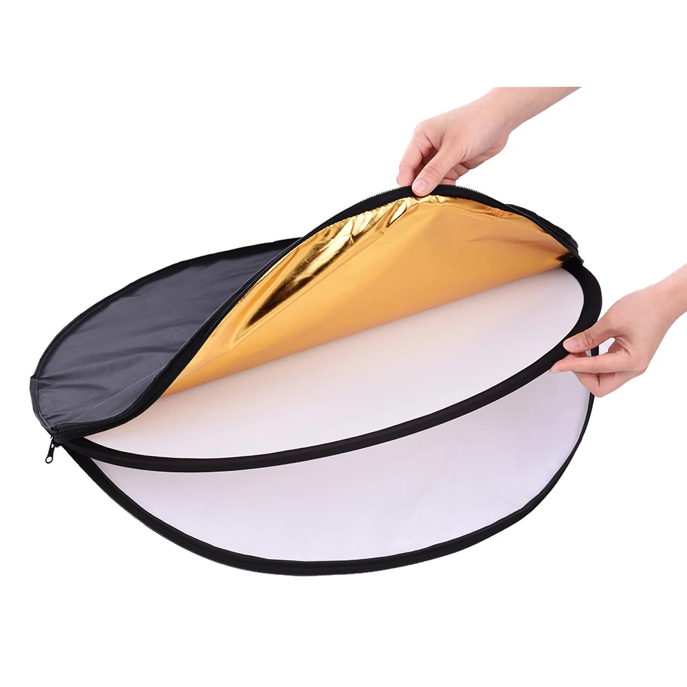 Andoer 24 &quot60 см диск 5 в 1 (золото серебро белый черный полупрозрачный) Портативный