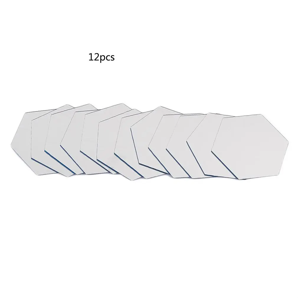 Зеркальные настенные Стикеры водонепроницаемые самоклеящиеся с шестигранным