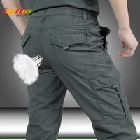 men lightweight tactical multipocket outdoor cargo pants breathable casual army military male waterproof quick dry long trousers