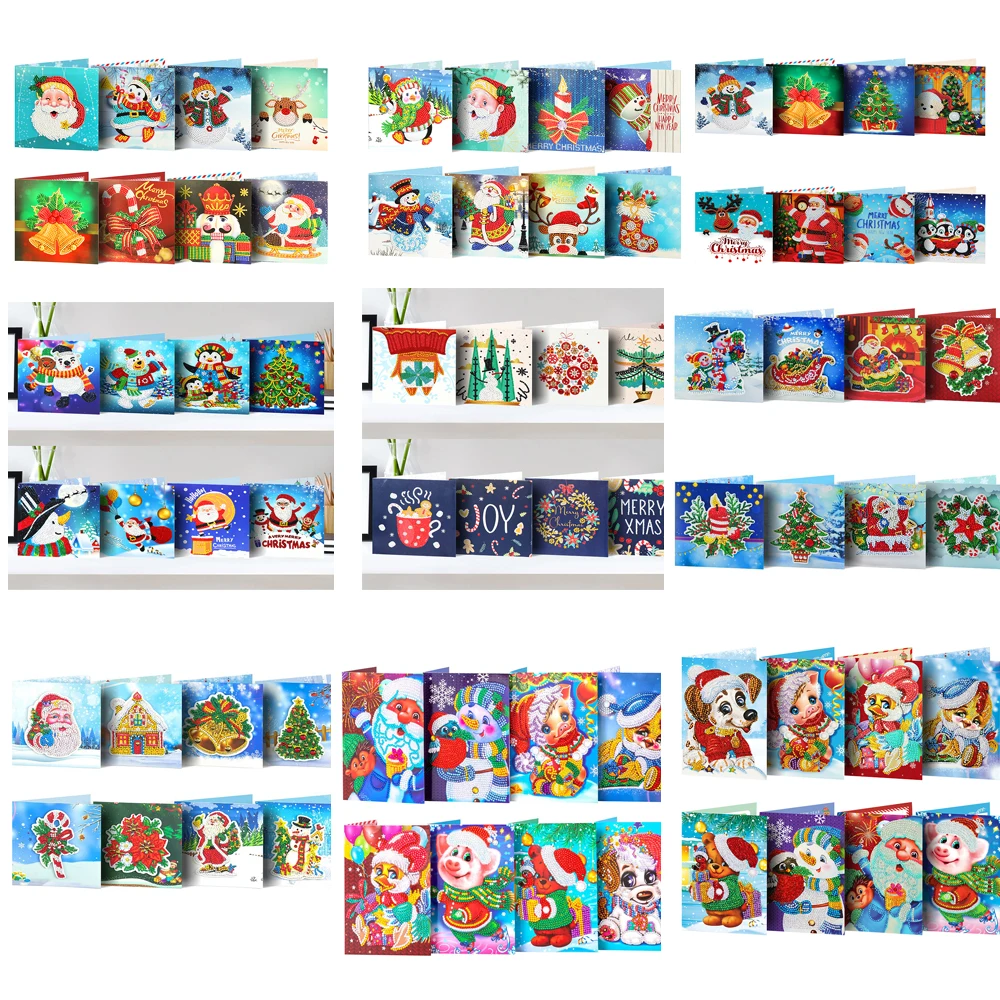 Алмазная картина 5D сделай сам поздравительные открытки Мультяшные