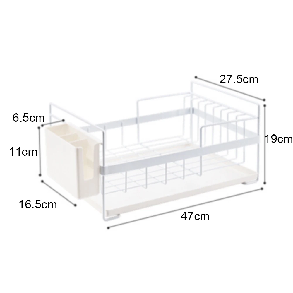 

Kitchen Restaurant Dish Drainer Drying Rack Holder Plates Cup Tableware Bowl Shelf Classify Storage Basket kitchen accessories