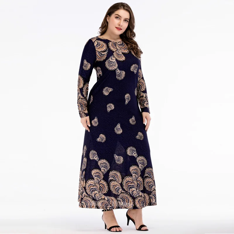 Абайя турецкое Европейское и американское приталенное платье с длинными