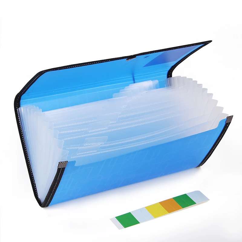 10 Color A6 Expanding 13 Pockets Accordion Folder Style Bills Receipt File Storage Paper Document Organizer Office School Supply |
