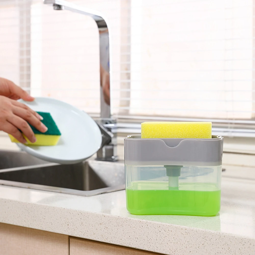 

2 in 1 Automatic Soap Dispenser Hand Press Liquid Soap Pump for Kitchen Bathroom Shampoo Lotion Shower Gel Foam Bottles