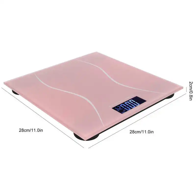 

180kg/400lb Digital Body Weight Scale Electronic LCD Backlight Display Ultrathin Auto On Digital Scale