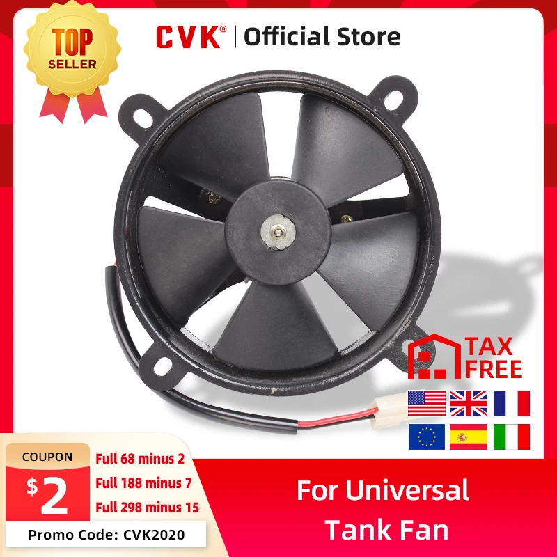 CVK Refit Radiator Fan Water Tank Cooling Fan Assembly For Honda CBR250 MC19 MC22 CBR400 NC23 NC29 VFR400 NC30 RVF NC35