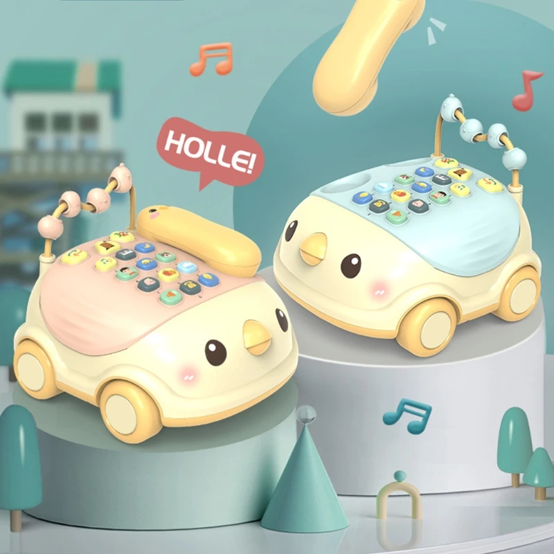 

Kids Simulation Electric Lifelike Play Toys Multifunctional Push-Pull Chick Shaped Set Portable Educational Toys